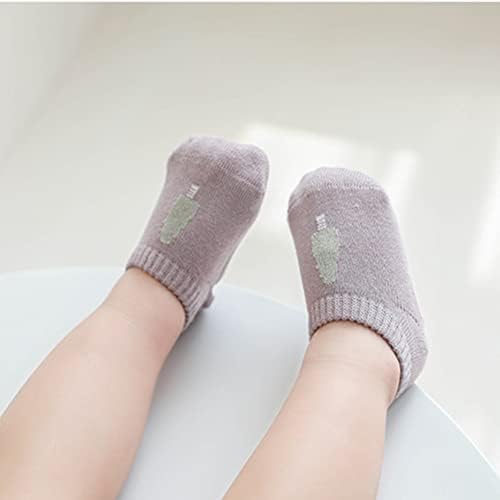 Детски Чорапи на Пода с Захватами, Нескользящие Чорапи за Деца, за бебета, Нескользящие Унисекс Чорапи за Момчета и Момичета, Чорапи