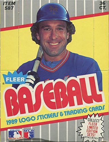 Восъчен кутия за бейзбол Fleer 1989 г.