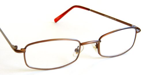 Грант Фостър / Magnivision Съвет + Очила в рамка от медно-кафява метална тел в 2,25 проба - M3