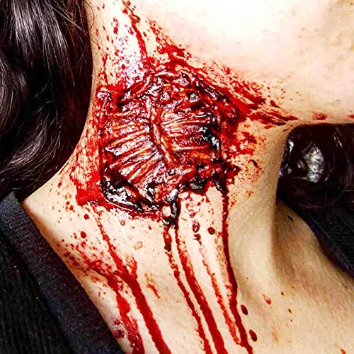 COKOHAPPY 14 Листа 3D Тялото на Лицето Хелоуин Кровоточащая Раната Фалшив Белег Набор от Кръв Ухапване от Вампир Татуировка за парти