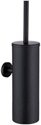 Матово Черен Четка за Тоалетна Стоманена Инструмент За Почистване Здрава Вертикална Стенни Четка За Баня и Тоалетна