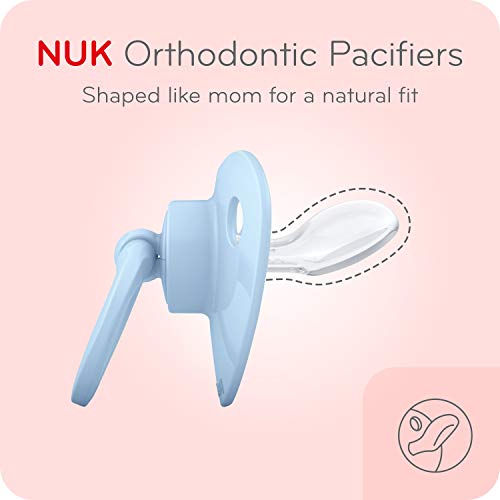 Ортодонтическая NUK залъгалка Value Pack, За момичета, 0-6 месеца, 3 опаковки