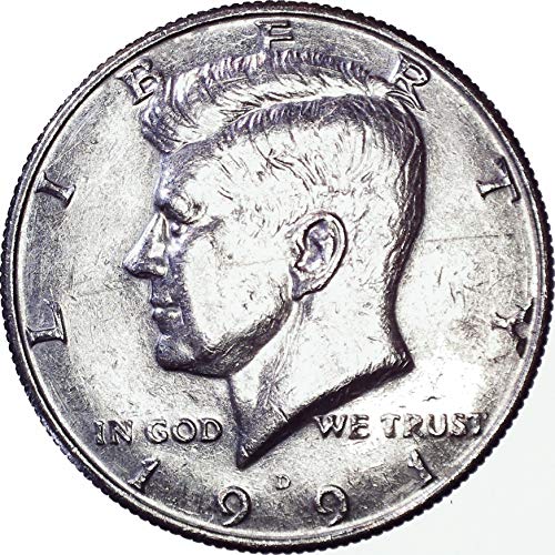 1991 D Кенеди полдоллара 50 цента е много добре