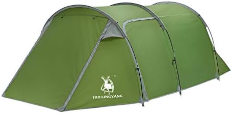 Кемпинговая палатка NEARTIME на 3-4 Човека, Водоустойчив Ветрозащитная Фамилна Палатка - Двупластова Туннельная Палатка, Преносим с чанта за носене на ръка, за всички се