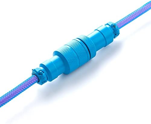 Спирален кабел за клавиатура на CableMod Pro (Galaxy Blue, от USB A до USB Type C, 150 см)