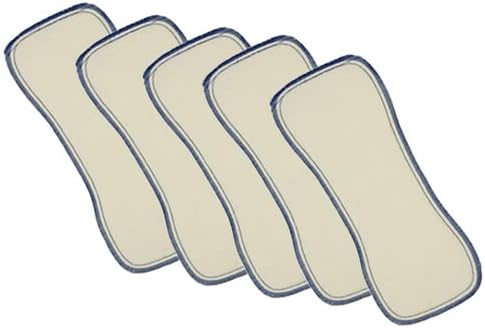 Най-долните части за памперси от конопляной тъкани | Супер Абсорбиращи 5-Слойни Тъканни Втулки за Памперси с шут | Тъканни Пелени