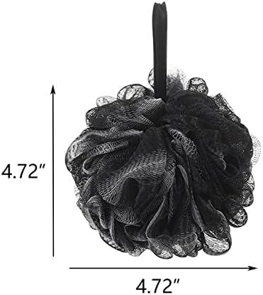 Гъба от гъба за баня Mithrim 0,13 кг / бр, Скрубер за тяло - Комплект от 4 гъби от гъба за баня в черен цвят