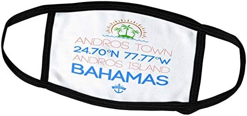Дизайн 3dRose Alexis - Град на Бахамските острови - Град Андрос, Андрос, Бахамските острови. Координатите на местоположението. Пътен