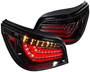 SPEC-D ТУНИНГ, катранен Корпус, Прозрачни Лещи, Червени led задни светлини, Съвместими с BMW E60 5-Series 2008-2010 г., 4-врати