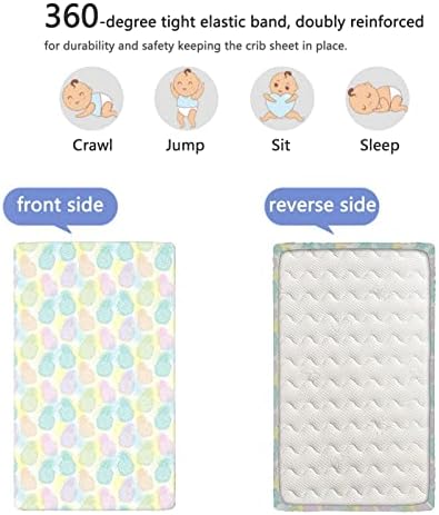 Кухненски Кърпи за яслите в пластична теми, Портативни мини-Чаршафи за легла с Меки и Дишащи Кърпи-Бебешки Кърпи за момиче или Момче,