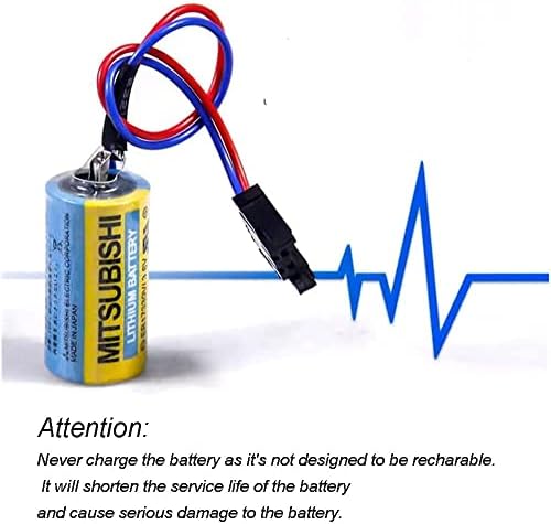 MR-ПРИЛЕП ER17330V Размер на батерията АД 2 /3A 3,6 В Литиево-йонна батерия с вход за системата за ЦПУ A6BAT FANUC (опаковка от
