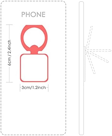 Черен Червени Райета Код Графити Пинто Квадратно Пръстен За Мобилен Телефон Поставка Притежателя Скоба Универсална Подкрепа За Подарък