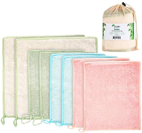 Екологично Безопасни Домашни Бамбукови кърпи за миене на съдове - Кухненски Парцали за почистване - за Многократна употреба Безбумажные