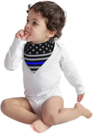 Аугенштерн Памучни Бебешки Лигавници Тънка Синя Линия Хартата На Американската Детска Кърпа Слюнявые Престилки За Никнене На Млечни