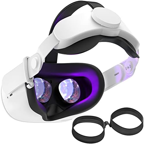 Централен колан SUPERUS и уплътнението за очила, съвместими с аксесоари Oculus / Meta Quest 2, подобряват комфорта, намаляват налягането