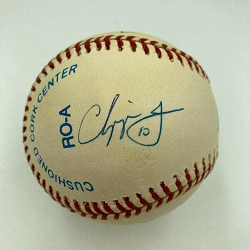 1996 Дерек Джитър, Алекс Родригес и Чиппер Джоунс, Начинаещи, подписали договор с JSA по бейзбол, COA - Бейзболни топки с автографи