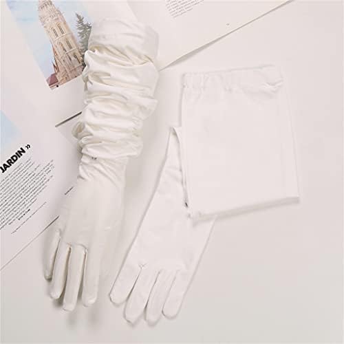 Без два пръста, Ръкави с лед, Лятото Дълги Ръкавици за шофиране, Свободни ръкави от ледената коприна за улицата (Цвят: B размер: