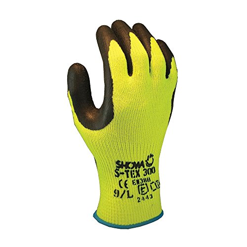 Ръкавици Showa STEX300-L Ръкавици SHOWA S-Tex STEX300 Hi-Elbi Steel Blend с латекс, подплата на дланта, 4-ти ниво, намаляване, Големи,