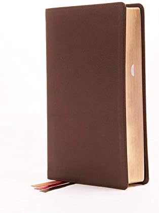 Персонални Библията с Потребителски текста на Вашето име Библията Служител NKJV от мека кожа, Кафяв на цвят, с Червени Букви Издание