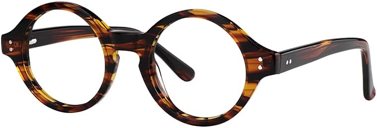 Zeelool Readers Ретро Ацетатные Кръгли Очила за Четене, за Жени и за Мъже със Стандартен Антирефлексно покритие Giggs FA0249-01