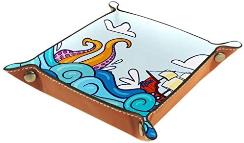 Както и Морски Октопод Пират Органайзер Тава Кутия За Съхранение на Нощни Caddy Тенис на Тава За Смяна на Ключовете в Чантата си