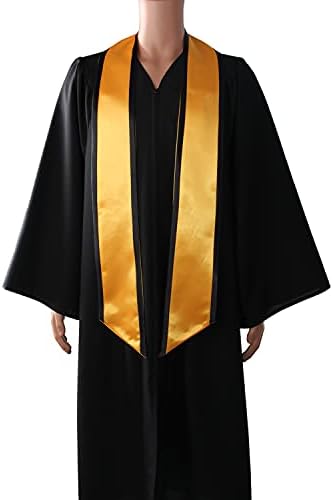 Орар OSBO GradSeason Plain Graduation Honor С Ъглова Край И Завършек Унисекс За Възрастни с Дължина 72 инча