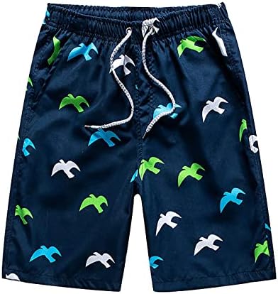 WENKOMG1 Мъжки Бански, бързо съхнещи Хавайски Плажни къси Панталони С Еластичен Ластик На Кръста, къси Панталони За Гмуркане, Плажни