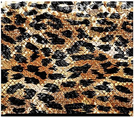 HTV с леопардовым модел (19,66 x 36) - Черна змия Леопардовая