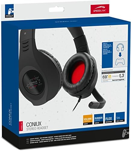 Стерео слушалки SPEEDLINK CONIUX с микрофон за PS4 игри, Черно