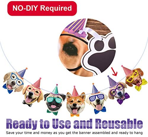Банер за рождения Ден на Кучето, Венец На Рожден Ден, на Парти За Кучета, Украса за детската душа, Вечерни Аксесоари (Куче)