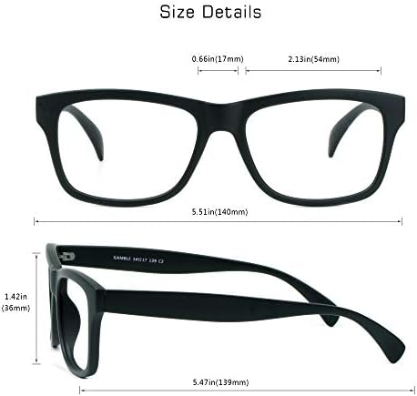 Слънчеви очила VisionGlobal Blue Light Blocking за жени /Мъже, Стилна Квадратна дограма, Защита От пренапрежение на очите