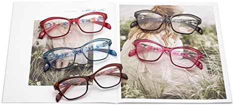 Increbill Очила за четене за жени, Дограма Cateye Модни Дамски Пролетни Шарнирные Очила За Четене с Прозрачни Лещи
