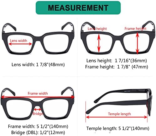 Eyekepper Спестете 10% на 5 опаковки женски ретро очила за четене в голям размер, и 4 опаковки женски ридеров голям размер с квадратна