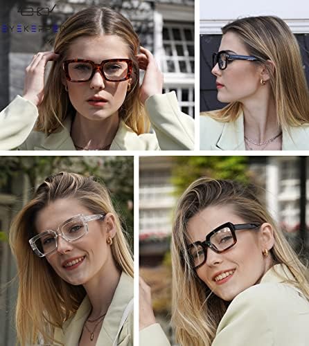 Eyekepper Спестете 10% на 5 опаковки женски очила за четене в ретро стил голям размер, и 4 опаковки от очила за четене с квадратна