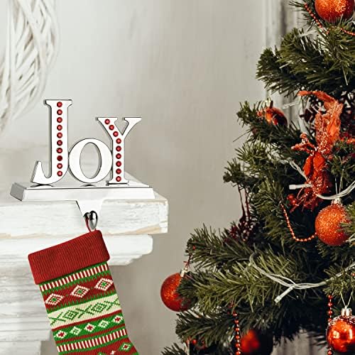 Комплект от 3-те притежатели за отглеждане Klikel - Коледна закачалка за отглеждане Joy Noel Peace за полицата рафтове - Блестящ